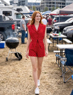 Scarlet Sweetheart Romper