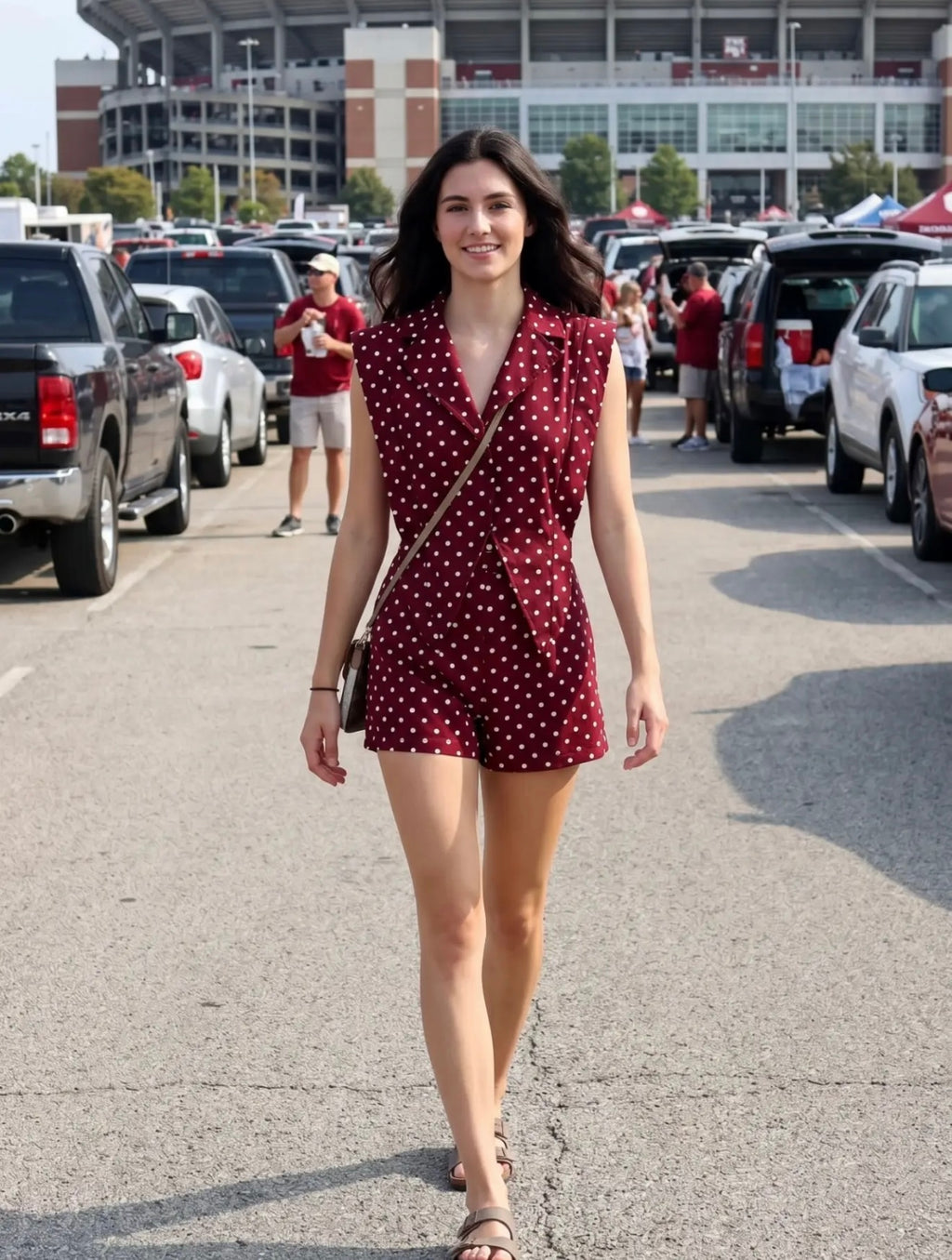 Scarlet Sweetheart Romper