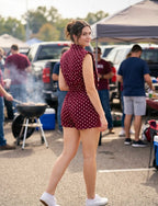 Scarlet Sweetheart Romper