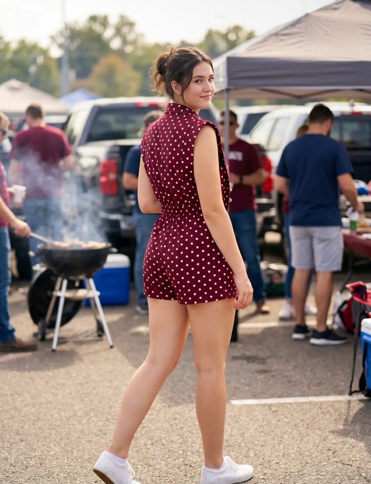 Scarlet Sweetheart Romper