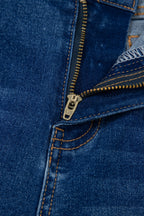 Sky Blue Tailored Seam Detail Womens Shift Jeans